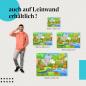 Preview: Dschungel: Leinwandbild. Elefant, Affe, Krokodil - exotische Tiere.