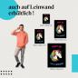 Preview: "Vertrau mir, ich bin ein Einhorn" Leinwandbild. Finde die ideale Größe für dein Zuhause & setze Akzente mit Kunst!