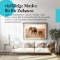 Preview: Leinwandbild "Elefanten": Mutter & Kalb, Savanne, Sonnenuntergang - ein berührendes Motiv.