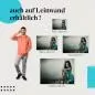 Preview: Leinwandbild "Elegante Frau im blauen Kleid": Ein Blickfang für modebewusste Frauen Preview: Leinwandbild "Elegante Frau im blauen Kleid": Ein Blickfang für modebewusste Frauen