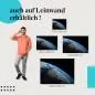 Preview: "Blauer Planet" Leinwandbild. Finde die ideale Größe & setze Akzente mit Kunst! Preview: "Blauer Planet" Leinwandbild. Finde die ideale Größe & setze Akzente mit Kunst!