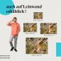 Preview: Eukalyptus: Leinwandbild. Stamm, Farben, Muster.