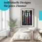 Preview: Mode-Poster: "Fashion-Silhouetten" - Vier Frauen in bunten Outfits