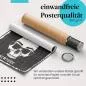 Preview: Gerolltes Poster "New Yorker Fashion Skull". Totenkopf mit Stil, sicher verpackt. Preview: Gerolltes Poster "New Yorker Fashion Skull". Totenkopf mit Stil, sicher verpackt.
