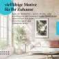 Preview: Stylisches Leinwandbild: Fantasievolles Porträt - Fee mit Schmetterling. Wanddeko für alle, die Fantasy und Märchen lieben.