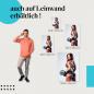 Preview: Durchtrainierte Frau mit Hantel als Leinwandbild - Motivation für dein Training!