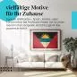 Preview: Leinwandbild "Antigua & Barbuda Vintage Flagge". Wanddeko für Antigua & Barbuda-Fans. Preview: Leinwandbild "Antigua & Barbuda Vintage Flagge". Wanddeko für Antigua & Barbuda-Fans.