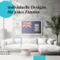 Preview: Schlafzimmer Deko: Minimalistisches Zimmer mit "Falklandinseln Flagge" Poster. Wanddeko im modernen Stil. Preview: Schlafzimmer Deko: Minimalistisches Zimmer mit "Falklandinseln Flagge" Poster. Wanddeko im modernen Stil.