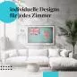 Preview: Schlafzimmer Deko: Minimalistisches Zimmer mit "Fidschi Flagge" Poster. Wanddeko im Used-Look. Preview: Schlafzimmer Deko: Minimalistisches Zimmer mit "Fidschi Flagge" Poster. Wanddeko im Used-Look.
