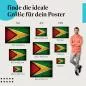 Preview: Guyana Flagge Poster: Verschiedene Größen für deine Wand! Preview: Guyana Flagge Poster: Verschiedene Größen für deine Wand!