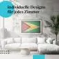 Preview: Schlafzimmer Deko: "Guyana Flagge" Poster im modernen Schlafzimmer. Farbenfrohe Wanddeko. Preview: Schlafzimmer Deko: "Guyana Flagge" Poster im modernen Schlafzimmer. Farbenfrohe Wanddeko.