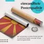 Preview: "Mazedonien Flagge": Gerolltes Poster - Vintage, Retro. Preview: "Mazedonien Flagge": Gerolltes Poster - Vintage, Retro.