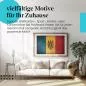 Preview: Stylisches Leinwandbild: Moldawische Vintage Flagge im Rustikalen Stil. Wanddeko für Moldawien-Fans. Preview: Stylisches Leinwandbild: Moldawische Vintage Flagge im Rustikalen Stil. Wanddeko für Moldawien-Fans.