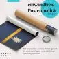 Preview: "Nauru Flagge": Gerolltes Poster - Streifen, Vintage. Preview: "Nauru Flagge": Gerolltes Poster - Streifen, Vintage.