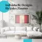 Preview: Schlafzimmer Deko: Modernes Zimmer mit "Peru Flagge" Poster. Wanddeko im minimalistischen Stil. Preview: Schlafzimmer Deko: Modernes Zimmer mit "Peru Flagge" Poster. Wanddeko im minimalistischen Stil.
