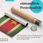 Preview: "Suriname Flagge": Gerolltes Poster - Stern, Vintage. Preview: "Suriname Flagge": Gerolltes Poster - Stern, Vintage.