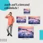 Preview: Flugzeug: Leinwandbild. Sonnenuntergang, Berge, Meer, Wolken. Preview: Flugzeug: Leinwandbild. Sonnenuntergang, Berge, Meer, Wolken.