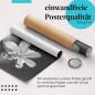 Preview: "Frangipaniblüten": Gerolltes Poster, Schwarzweiß, zarte Eleganz.