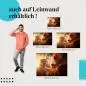 Preview: Frau & Bär: Leinwandbild. Federschmuck, Wildnis. Preview: Frau & Bär: Leinwandbild. Federschmuck, Wildnis.
