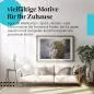 Preview: Leinwandbild "Frau mit Federschmuck": Wolkenhimmel, kraftvoller Blick - Anmut & Stärke. Preview: Leinwandbild "Frau mit Federschmuck": Wolkenhimmel, kraftvoller Blick - Anmut & Stärke.