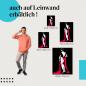 Preview: Leinwandbild "Eleganz in Rot": Ein Hauch von Mystik & Weiblichkeit