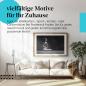 Preview: Leinwandbild "Yoga": Frau, Schwarz-Weiß, dunkler Raum - Ruhe & Konzentration.