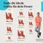 Preview: Wähle die ideale Postergröße: Freiheitsstatue in Rot mit New Yorker Skyline. Preview: Wähle die ideale Postergröße: Freiheitsstatue in Rot mit New Yorker Skyline.