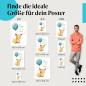 Preview: Finde die perfekte Postergröße! Fuchs mit Ballon: "Fliege zum Glück...".