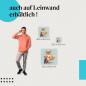 Preview: Fuchs: Leinwandbild. Motorrad, Regen, cool.