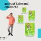 Preview: Leinwandbild "Exotischer Glasflügelfalter": Natur & Farbenpracht