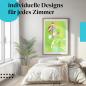 Preview: Schmetterling Poster: "Exotischer Glasflügelfalter" - Schmetterling & Blüte