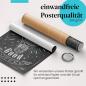 Preview: "Good Idea Begins...": Gerolltes Poster, Typografie, Kaffee.