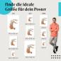 Preview: Entdecke Postergrößen für dein Zuhause: Hase: Latzhose, Ball, verträumt.