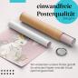 Preview: Gerolltes Poster "Hasen". Tierliebe & Romantik, sicher verpackt.