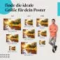 Preview: Finde die ideale Postergröße: Fluss im Herbstwald, goldene Blätter, warmes Licht. Preview: Finde die ideale Postergröße: Fluss im Herbstwald, goldene Blätter, warmes Licht.