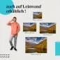 Preview: Leinwandbild "Herbstliche Spiegelung": Wasser & Wolken Preview: Leinwandbild "Herbstliche Spiegelung": Wasser & Wolken