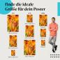 Preview: "Farbenpracht des Herbstes": Poster - Herbstlaub in Gelb-, Orange- & Rottönen