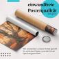 Preview: Gerolltes Poster "Mystischer Herbstwald". Herbstliche Magie, sicher verpackt.