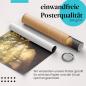 Preview: Gerolltes Poster "Herbstwald". Magische Herbststimmung, sicher verpackt.