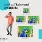 Preview: Hyazinth-Ara im Regenwald: Leinwandbild. Blaues Gefieder, grüne Umgebung. Wähle deine Wunschgröße! Preview: Hyazinth-Ara im Regenwald: Leinwandbild. Blaues Gefieder, grüne Umgebung. Wähle deine Wunschgröße!