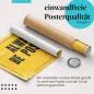 Preview: "Immer positiv bleiben": Gerolltes Poster. Preview: "Immer positiv bleiben": Gerolltes Poster.
