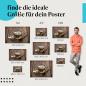 Preview: Entdecke die passende Postergröße: Jasmintee, Teeblätter, Holztisch - Genuss.