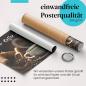 Preview: Gerolltes Poster "Kaffeepause" - Genussvoller Moment, sicher verpackt.