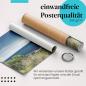 Preview: "Kapstadt": Gerolltes Poster - Panorama, Küste, Berge.