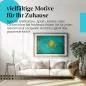 Preview: Stylisches Leinwandbild: Kasachische Vintage Flagge im Retro-Stil. Wanddeko für Kasachstan-Fans. Preview: Stylisches Leinwandbild: Kasachische Vintage Flagge im Retro-Stil. Wanddeko für Kasachstan-Fans.