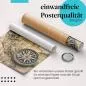 Preview: "Kompass, Karte": Gerolltes Poster, Abenteuerlust. Preview: "Kompass, Karte": Gerolltes Poster, Abenteuerlust.