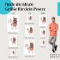 Preview: Lama, Poster: Blumenkranz, Reisegepäck, Vogel.
