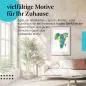 Preview: Stylisches Leinwandbild: Landkarte von Afrika. Preview: Stylisches Leinwandbild: Landkarte von Afrika.