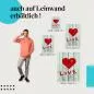 Preview: "LOVE": Leinwandbild. Herz, Holzwand. Preview: "LOVE": Leinwandbild. Herz, Holzwand.