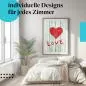 Preview: Schlafzimmer Deko: "Liebe" Poster - Für alle, die Romantik & Liebe zeigen wollen. Preview: Schlafzimmer Deko: "Liebe" Poster - Für alle, die Romantik & Liebe zeigen wollen.